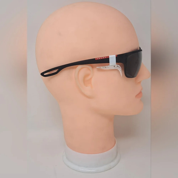 Prada Linea Rossa GT Sunglasses Black Matte Retainer Strap SPS 50Q 64-18-130 - Picture 5 of 12